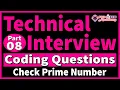 Technical Interview Coding Question Coding question in c Check Prime Fox Tech Part 8
