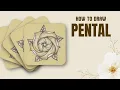 Easy Zentangle Flower Pattern Beginner Friendly Pental Tangle by Lynn Mead