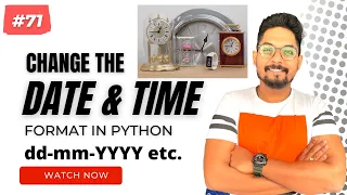 How to Change Date Time Format in Python Python Tutorials for Beginners