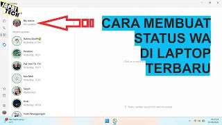 cara membuat status wa di laptop
