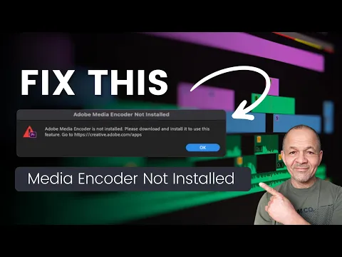 Download MP3 How to Fix Adobe Media Encoder is not Installed Error | Premiere Pro 2024