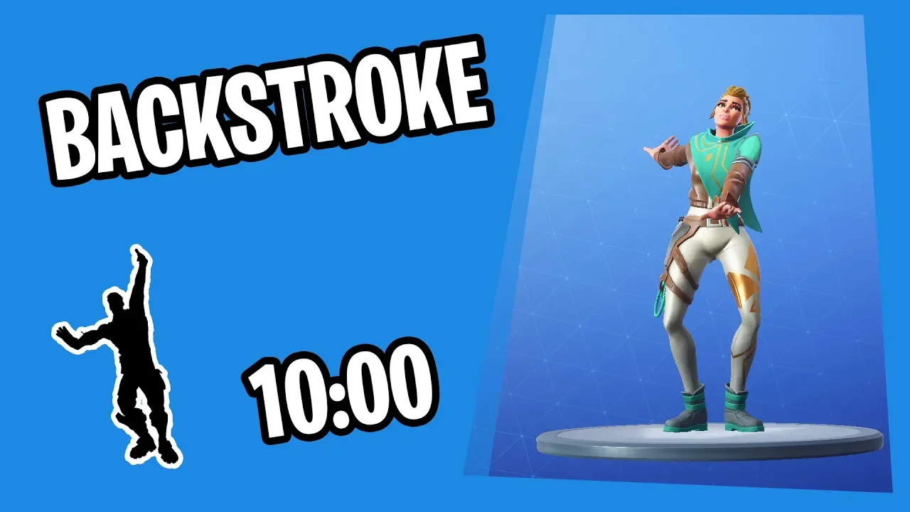 FORTNITE BACKSTROKE DANCE 10 MINUTES WITH COUNTDOWN // FORTNITE EMOTES