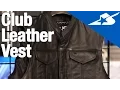 Club Leather Vest by Black Brand Motorcycle Superstore