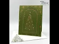 Stampin Up Starry Night Twinkling Tidings Hot Foil Sneak Peek Christmas Card Frosted Pinecones