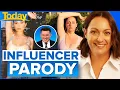 Celeste Barber leaves Karl in stitches with celebrity parody photos Today Show Australia