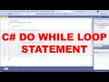 C Do While Loop Statement