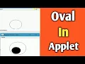 Oval in Applet Java