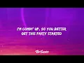 P!nk - Get The Party Started (Lyrics)