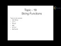 String Functions Data Structure Using C