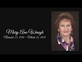 Mary Ann Waugh Keepsake