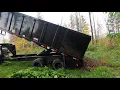 Big Tex 25DU Gooseneck Dump Trailer Dumping 11 Ton of Fill