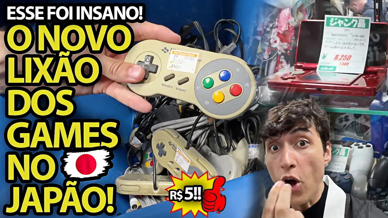 Esse foi insano! Caçada gamer no NOVO LIXÃO DOS GAMES NO JAPÃO!