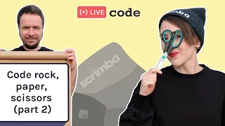 Live code refactor Rock paper scissors JavaScript HTML and CSS