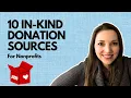 10 In-Kind Donation Sources Every Nonprofit Needs in 2026