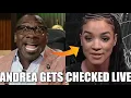 Shannon Sharpe EXPLODES On Andrea Carter Over Caitlin Clark Stephen A CHECKS Molly Qerim LIVE ESPN