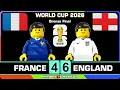 France vs England 4-6 World Cup 2026 Goals Highlights Lego Football Third-place