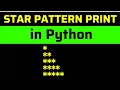 Python Star Pattern Program Printing Stars in Triangle Shape Right Angle