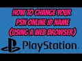 How to Change PSN Online ID Name