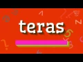 Lagu TERAS - HOE TERAS UIT TE SPREKEN?  #teras (TERAS - HOW TO PRONOUNCE TERAS? #teras)
