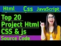 Top 30 Project Html Css Javascript full free Course for beginner To Pro Full stack For Resume