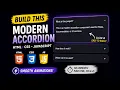 How to Make an Accordion Menu with HTML CSS JavaScript