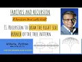 11 Fractals and Recursion Recursion to draw the right side branch of the tree pattern