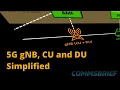 What are gNB CU and DU in 5G networks