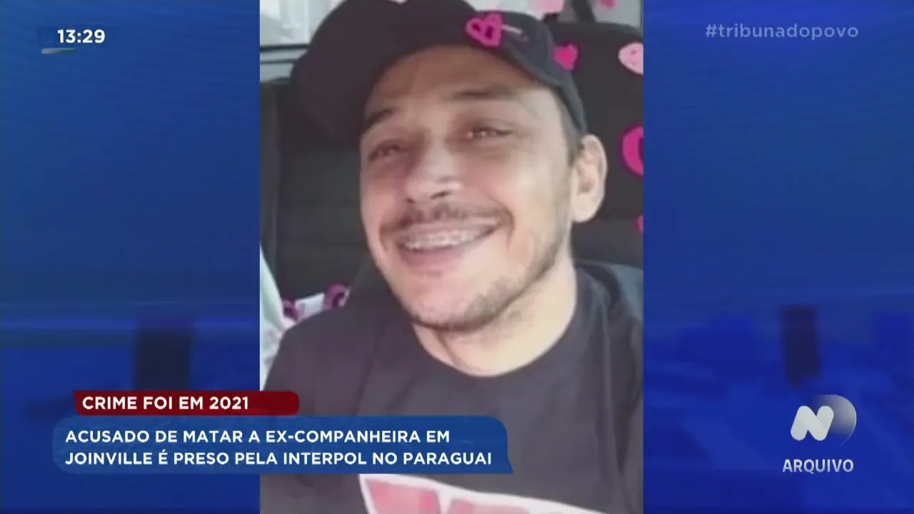 Crime foi em 2021: acusado de matar a ex-companheira em Joinville é preso pela Interpol no Paraguai
