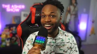 Singing Drake On A Karaoke Bluetooth Speaker BONAOK Microphone