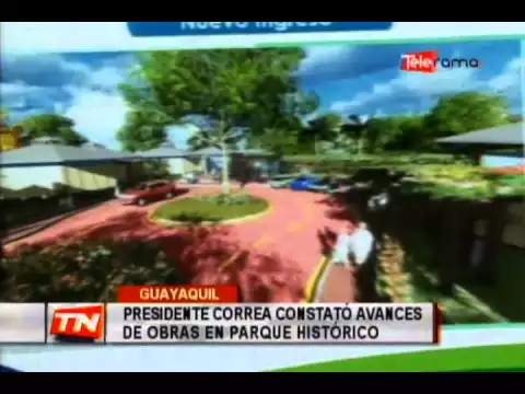 Presidente Correa constató avances de obras en parque histórico