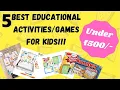 5 Best Educational games for kids under 500 Activities for kids