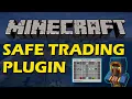 Trade items in a GUI in Minecraft with Safe Trading Plugin