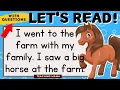 LET S READ READING COMPREHENSION PRACTICE READING ENGLISH TEACHING MAMA
