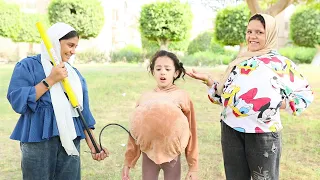 بنت تخينه تنفخ أختها الرفيعه 