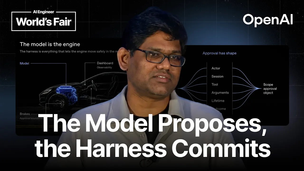 The Model Was Right. The Harness Failed. — Vinoth Govindarajan, OpenAI: video thumbnail