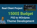 1500 Real Project PSD to Wordpress Theme Development Part 2