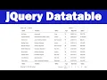 How to use jQuery Datatable with and without Database PHP MySQL