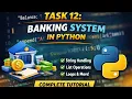 Banking System Project Python with 10 entries