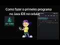 Como fazer um programa no Java Ide