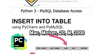05 Python 3 MySQL Database Access - Insert Into Table Prt 2 Dynamically