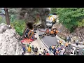 Download Lagu INNALILLAHI..Pertolongan Tuhan Nyata, Truck Terbalik Tabrak Pagar Beton,Excavator Seperti Terbakar