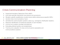 Crisis Communication Initial Response Through Recovery