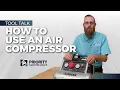 How to use the HUSKY 1 Gal Portable Electric-Powered Silent Air Compressor - Tool Talk
