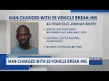 Dothan man charged with 35 vehicle breakins