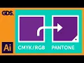 CMYK RGB to Pantone Converting colours in Adobe Illustrator