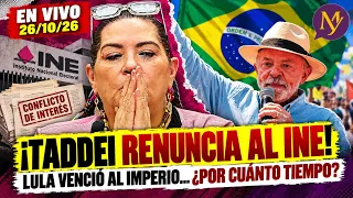 EN VIVO #NoticiasConMemeYamel ¡TADDEI RENUNCIA AL INE! Lula vence al imperio