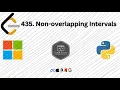 LeetCode 435 Non-overlapping Intervals Hack Code Using Greedy Algorithm