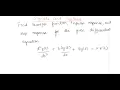 Find the transfer function impulse response and step response for a given differential equation