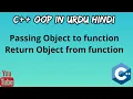 Passing and Returning object from function OOP c in