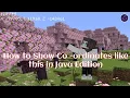 How to Show Coordinates in Minecraft Java Bedrock Style Coordinates Mod Tutorial
